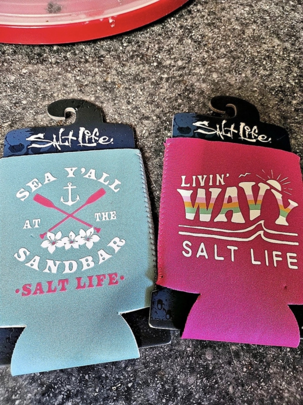 Salt Life Two Can Coolers in Blue & Pink